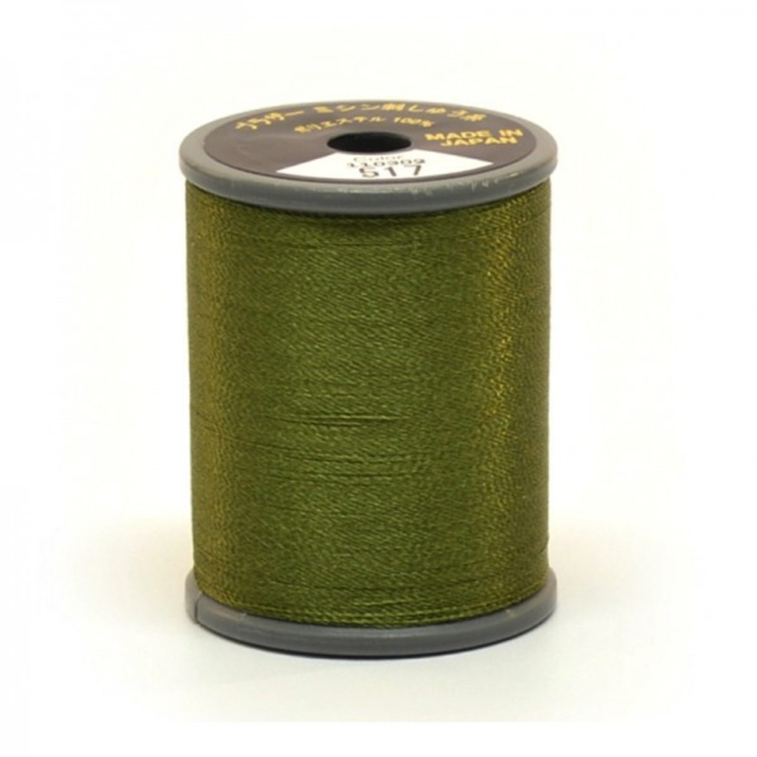 Brother Embroidery Thread - 300m - Dark Olive 517 image 0